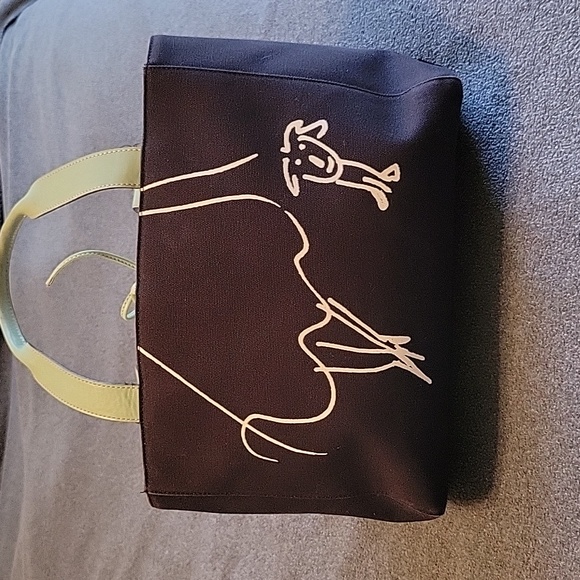 Kate Spade & Maira Kalman Limited edition tote, canvas & leather In EUC - Picture 4 of 8